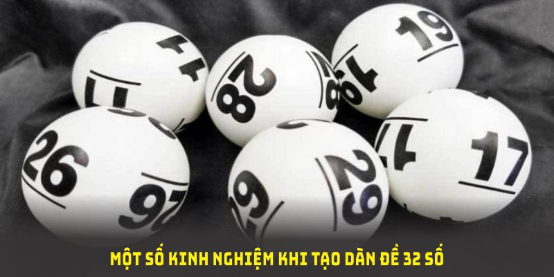 Một số kinh nghiệm khi tạo dàn đề 32 số từ BET88